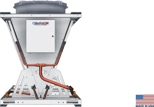 Render Image of ChillMaster® Remote Modular Condenser with 'Made In USA' label